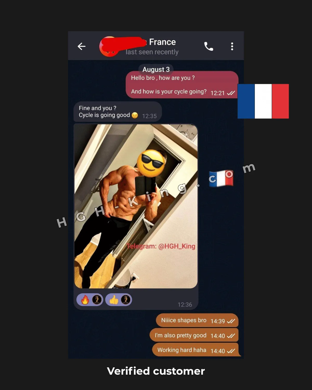 Feedback and review from France order HGH, before after