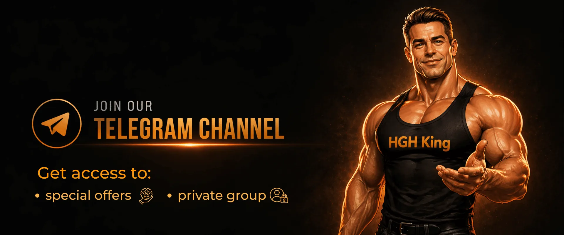 HGH King Telegram channel banner