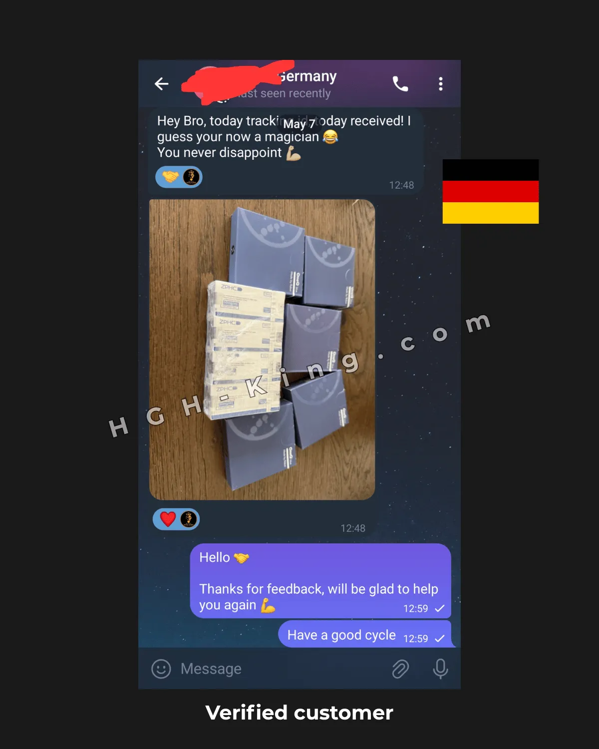 Feedback and review by customer from Germany , zphc steroids and OneQ HGH